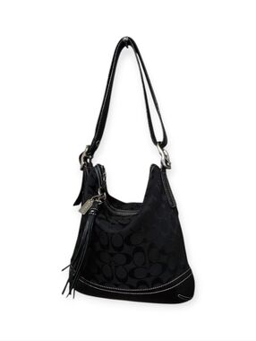 Coach Y2K 2000 Soho Monogram Jacquard & Leather Shoulder Bag Like New No. 9362